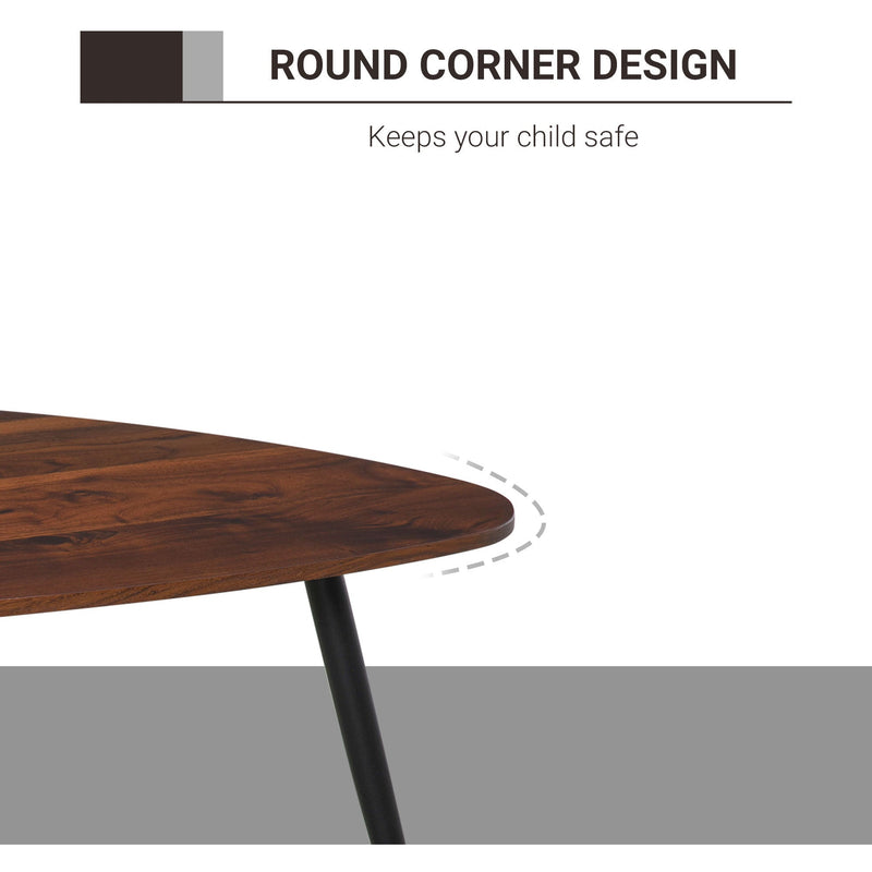 Vintage Set of 2 Nested Coffee Tables, Triangle Design