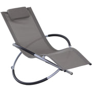 Grey Orbital Rocking Zero Gravity Chair Outsunny