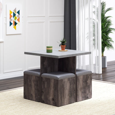 Dining Table and Stools - Indoor/Outdoor Outsunny