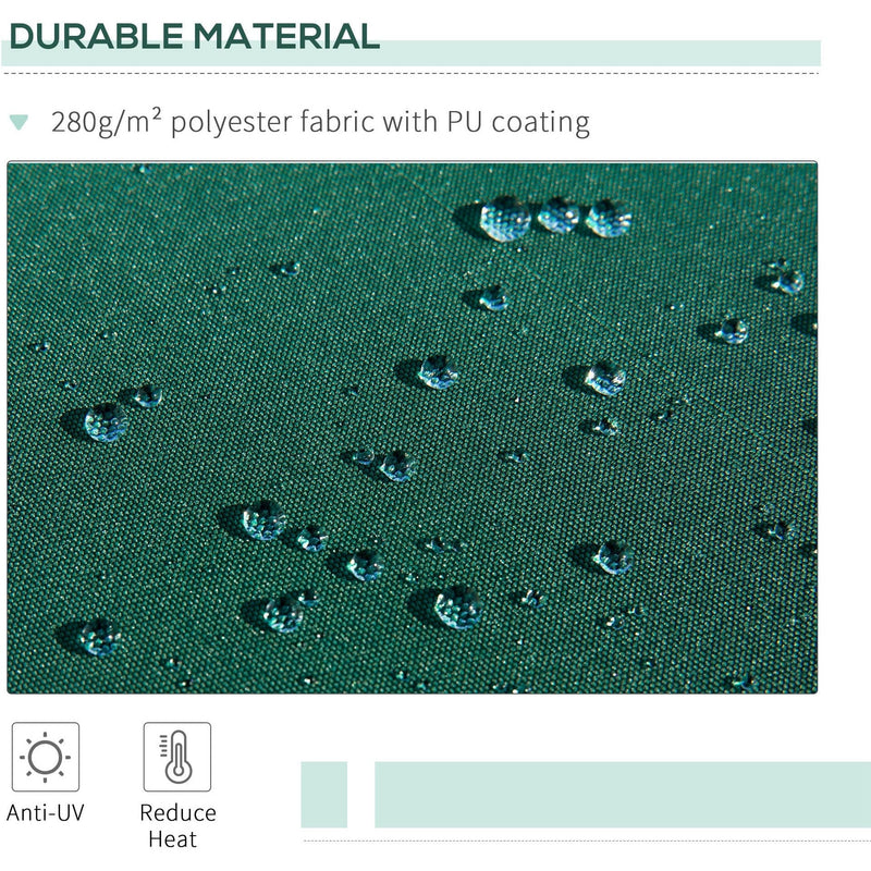 Awning For Patio - Manual Hand Crank 3 x 2m Aluminium Frame