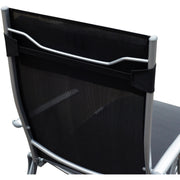 Folding Sun Lounger, Black Outsunny