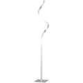 Modern Spiral Floor Lamp, Silver (147cm) Homcom