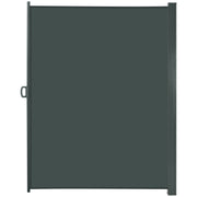 Outsunny 3 x 2m Retractable Sun Side Awning Screen Fence Patio Garden Wall Balcony Screening Panel Outdoor Blind Privacy Divider, Dark Grey Outsunny