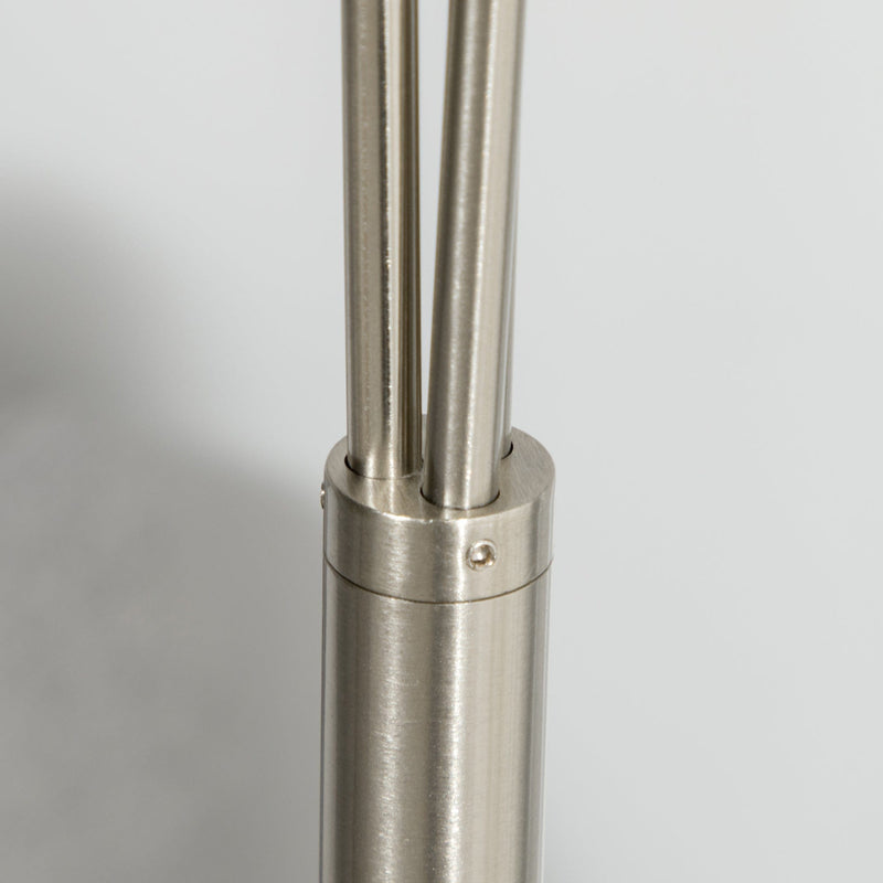 Silver 3-Light Upright Floor Lamp