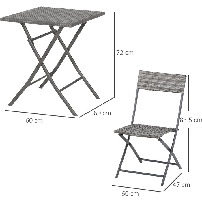 Square Table Bistro and Chairs,