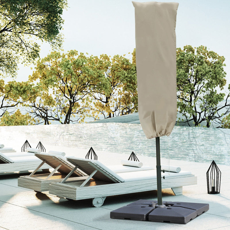 Outdoor Cantilever Umbrella Cover with Zipper Outsunny
