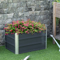 Raised Metal Planter Outsunny