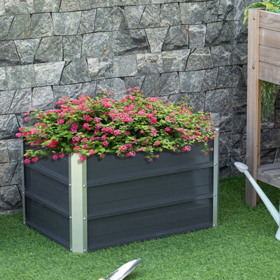 Raised Metal Planter Outsunny