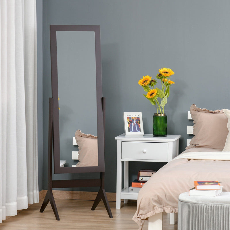 Freestanding Dressing Mirror, Adjustable Angle, 148x47cm