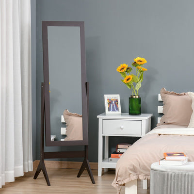 Freestanding Dressing Mirror, Adjustable Angle, 148x47cm Homcom