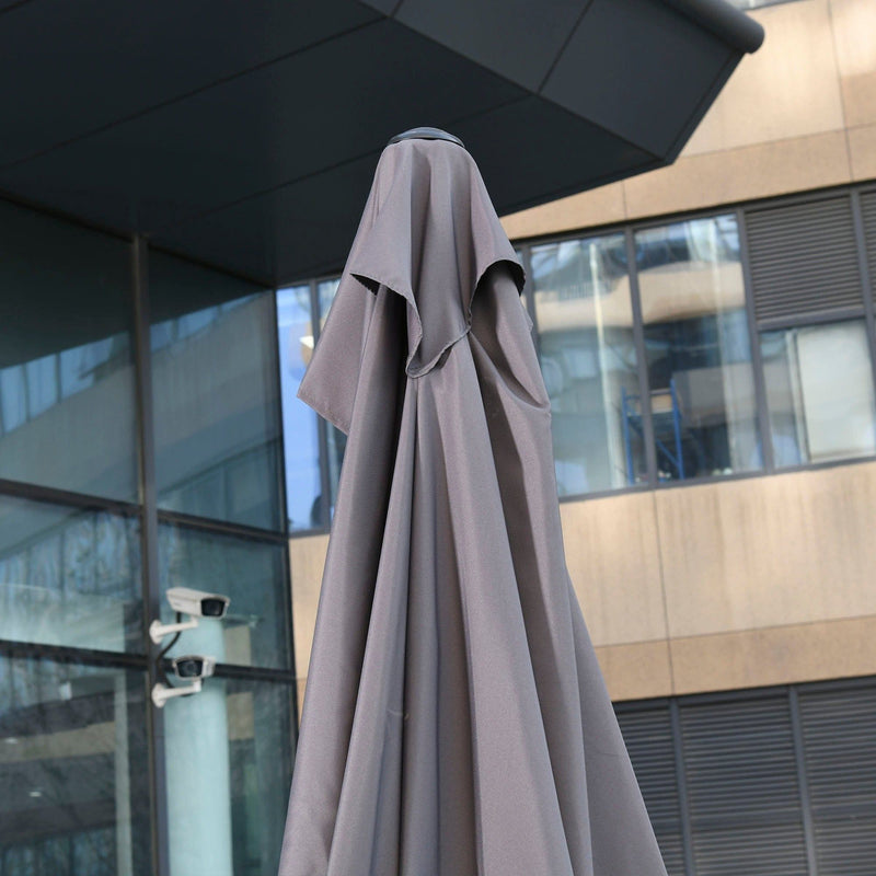 2.3m Balcony Half Umbrella, Crank Handle