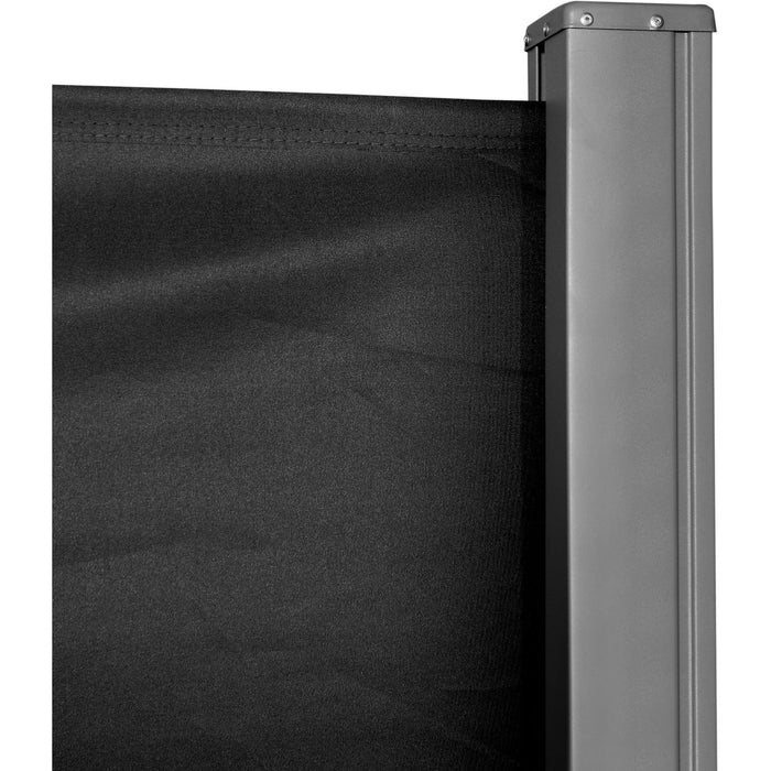 Retractable Privary Screen For Patio, 3x1.6M, Black