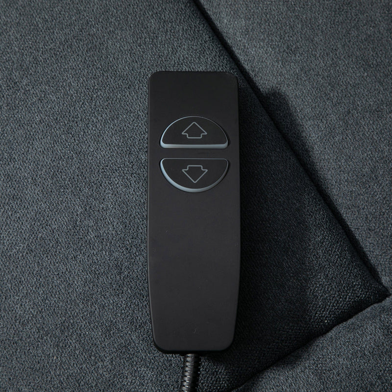 Elderly Riser & Recliner Chair, Fabric, Remote, Grey