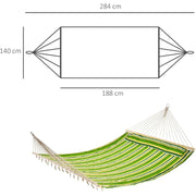 Camping Hammock, Outdoor Swing, 188Lx140W cm Outsunny