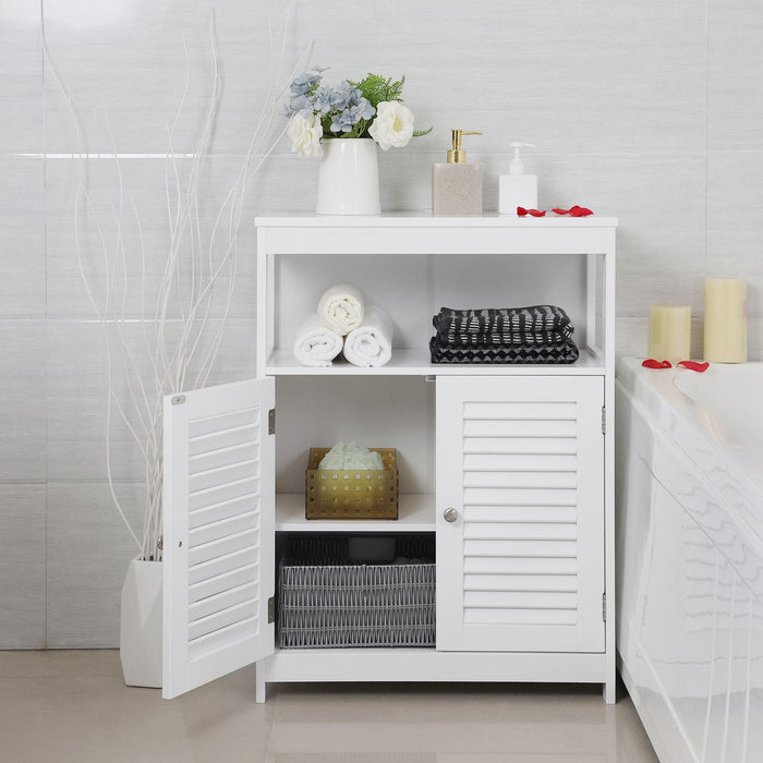 Vasagle White Wooden Bathroom Cabinet