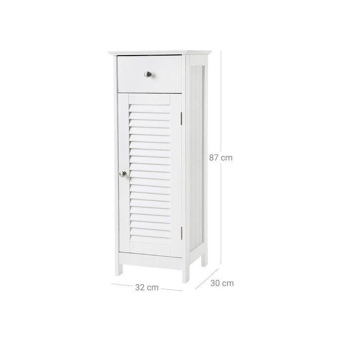 Vasagle White Freestanding Bathroom Floor Cabinet