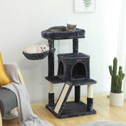 Feandrea Cat Tree Tower, Smoky Grey, 48x48x96cm