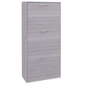 HOMCOM Grey Shoe Storage Cabinet, Narrow and Slim Homcom
