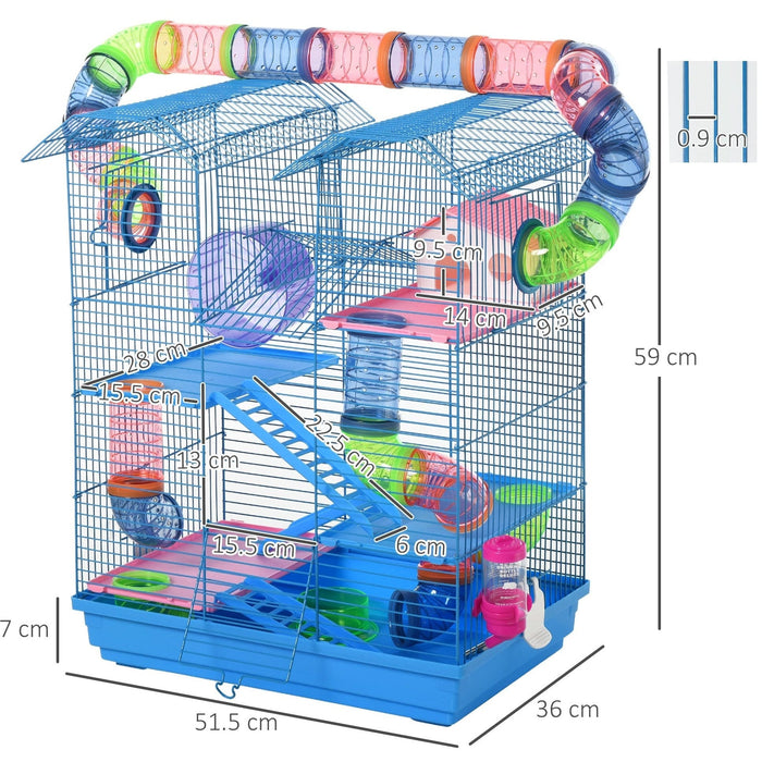 5 Tier Hamster Cage With Tubes