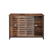 Vasagle Industrial Sideboard With Sliding Doors