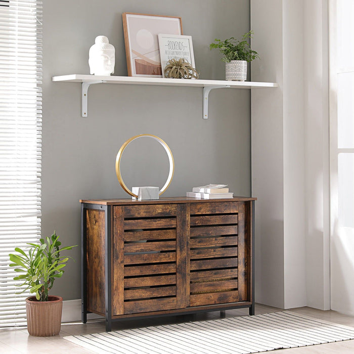 Vasagle Sideboard With Sliding Doors