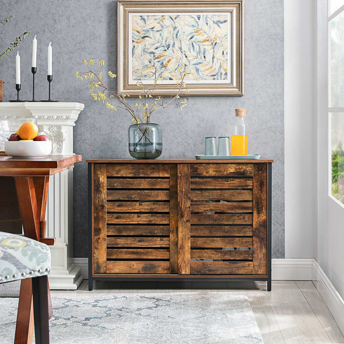 Vasagle Sideboard With Sliding Doors