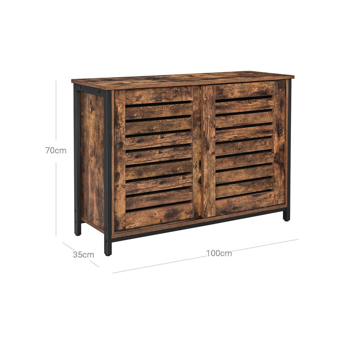 Vasagle Sideboard With Sliding Doors