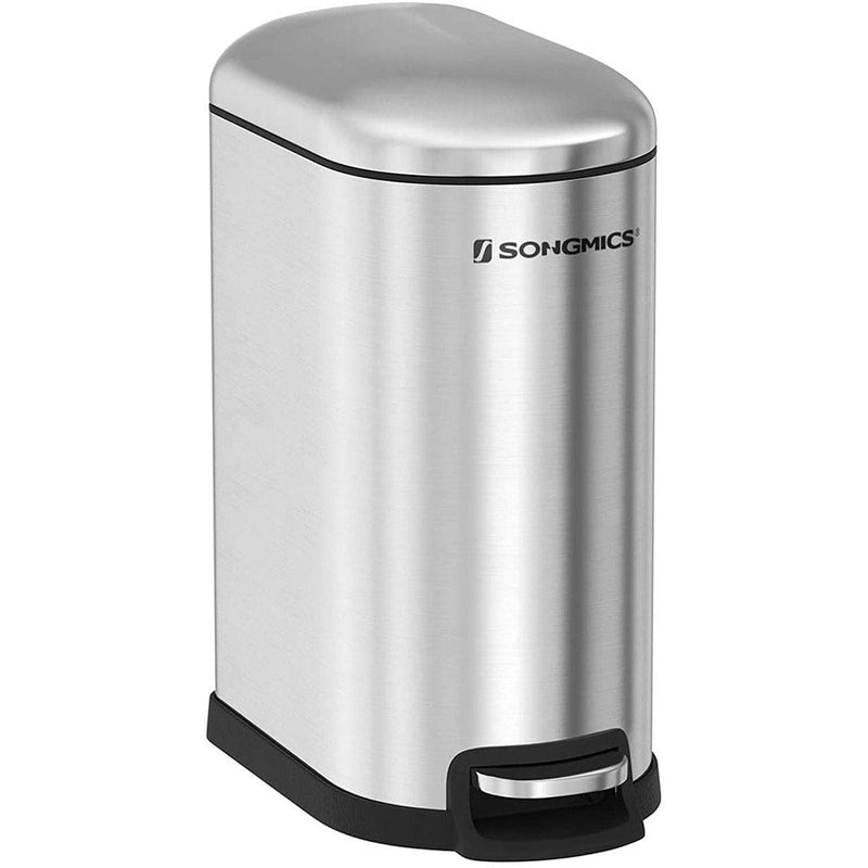 Stainless Steel Slim Pedal Bin by Songmics