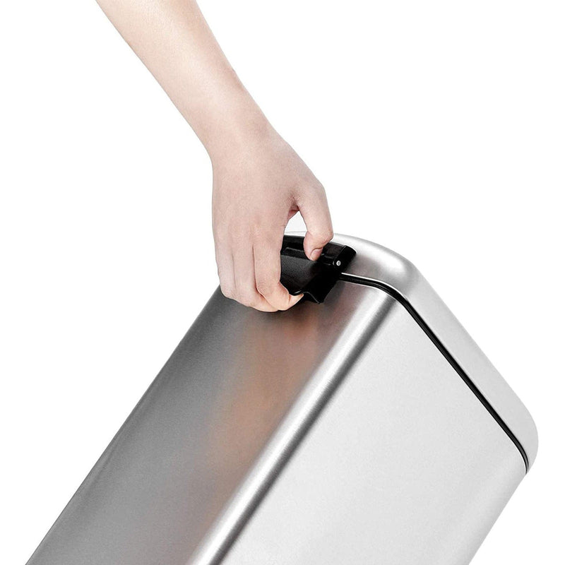 Stainless Steel Slim Pedal Bin by Songmics