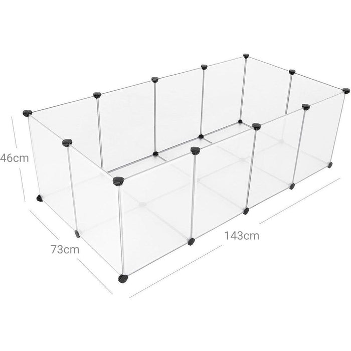 Small Animals Pet Playpen, 143 x 73 x 46 cm