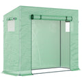 Small Garden Greenhouse Tent, L198xW77xH149-168cm Outsunny