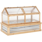 Small Raised Wooden Cold Greenhouse