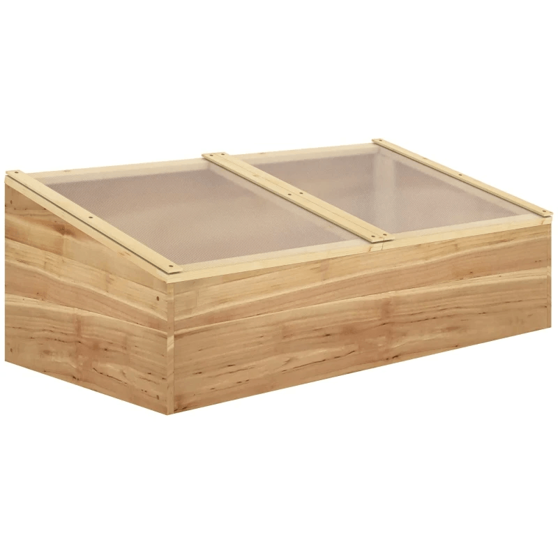 Small Wooden Cold Frame Greenhouse