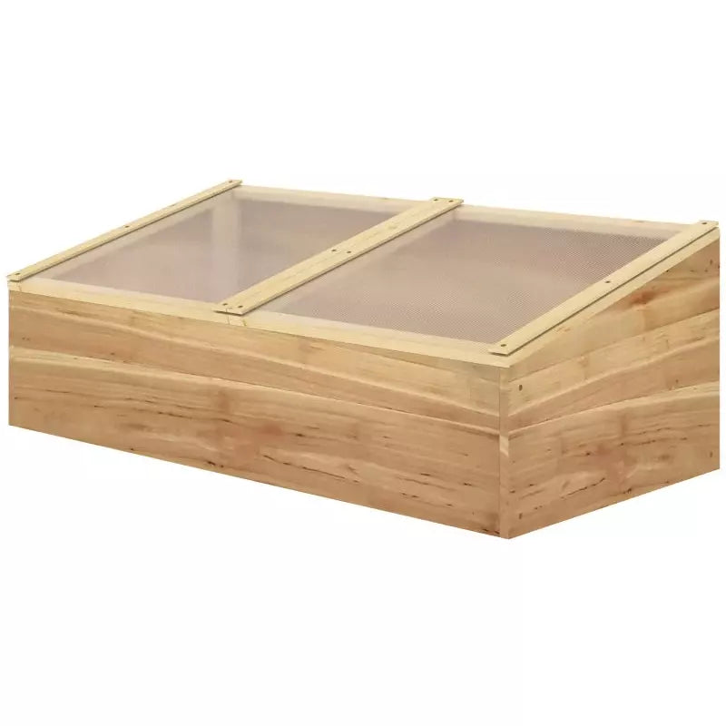 Small Wooden Cold Frame Greenhouse