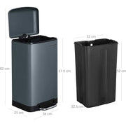 Image of a 30L Kitchen Pedal Bin 