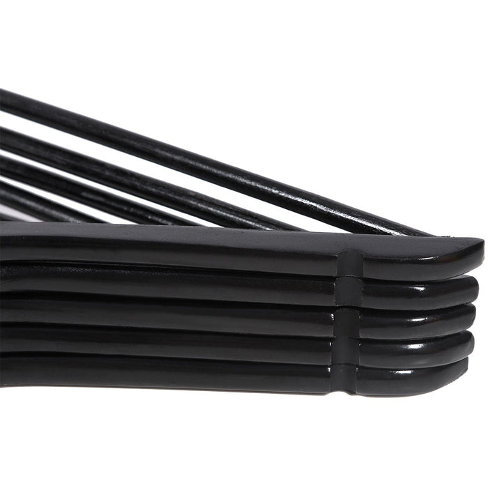 Solid Wood Coat Hangers (Pack of 10) Black