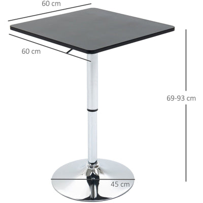 Square Bar Table Homcom