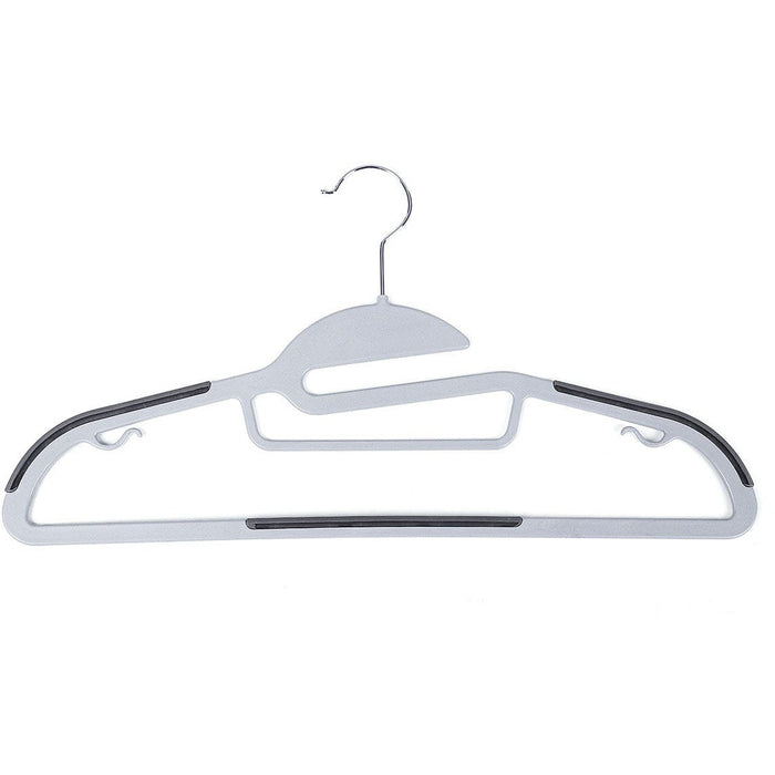 50-Pack Space Saving Clothes Hangers, Grey