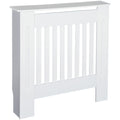 Small White Radiator Cover, L78 x W19 x H81 cm Homcom