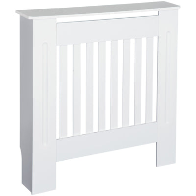 Small White Radiator Cover, L78 x W19 x H81 cm Homcom