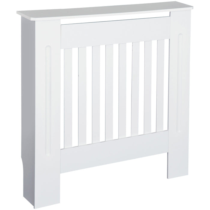 Small White Radiator Cover, L78 x W19 x H81 cm