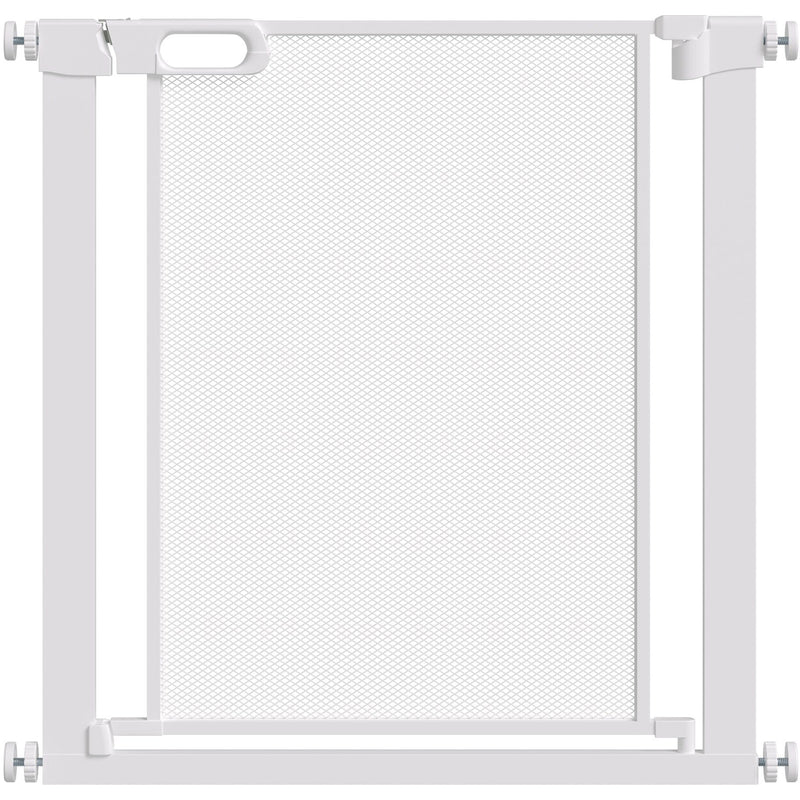 White Dog Gate for Doors & Stairs (75-82cm)