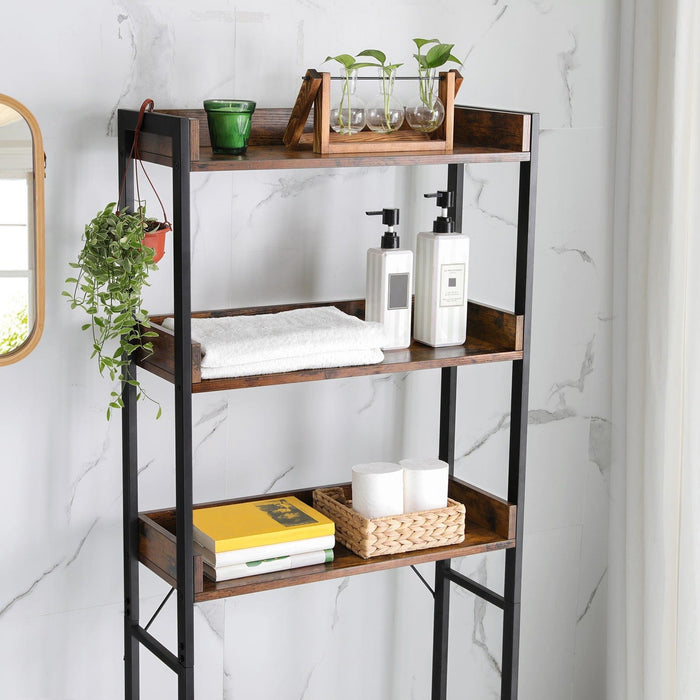 Vasagle Bathroom Storage Shelf, Rustic Brown