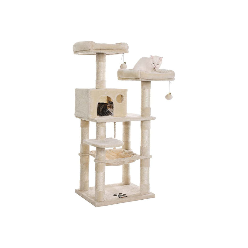 Feandrea Tall Cat Tree Tower Beige