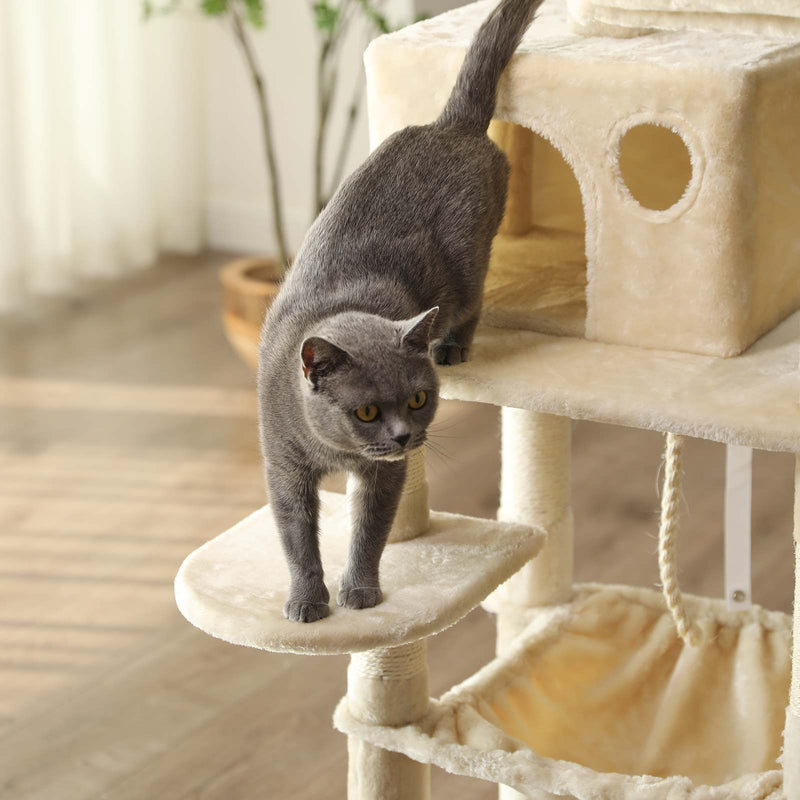 Feandrea Tall Cat Tree Tower Beige