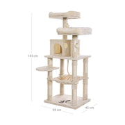 Feandrea Tall Cat Tree Tower Beige