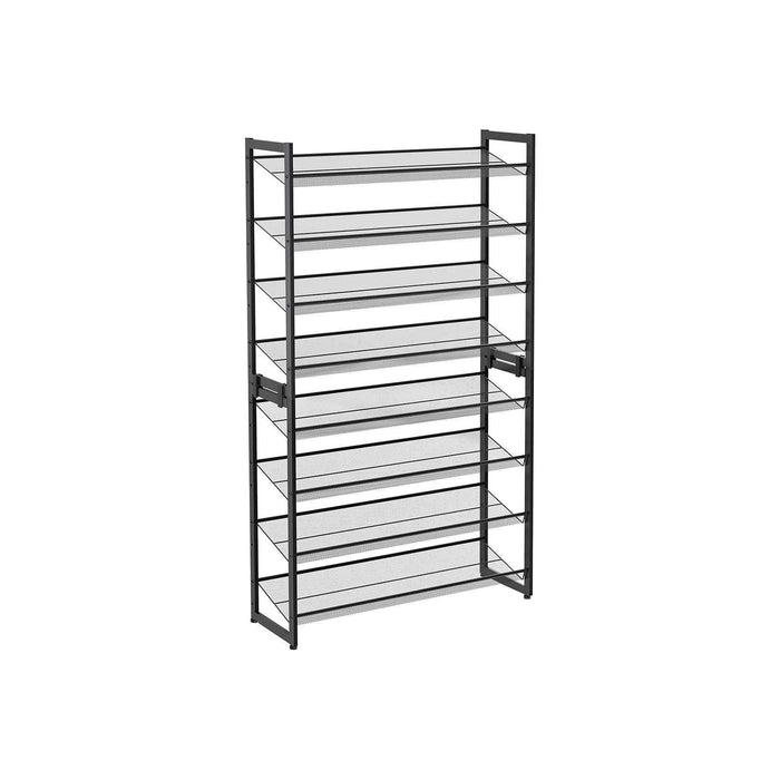 2 Stacking Shoe Racks, Black