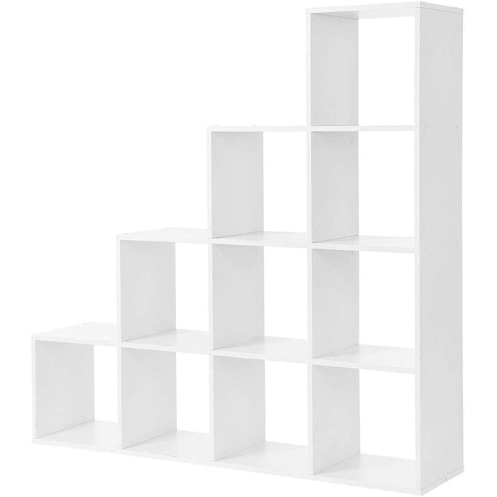 Vasagle Stair Shaped Cube Organiser, White