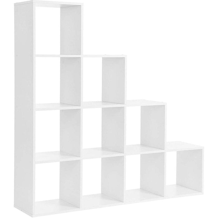 Vasagle Stair Shaped Cube Organiser, White
