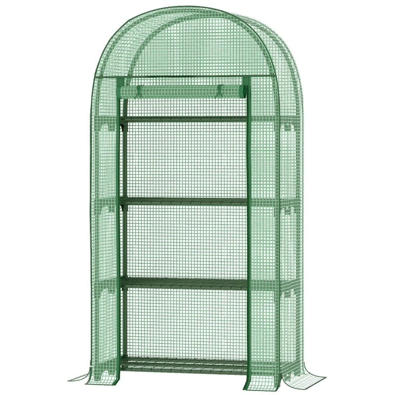Stylish Mini Greenhouse With Arched Top